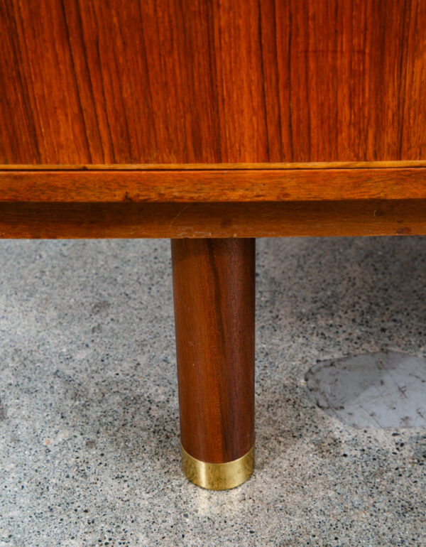 Mid Century Modern Credenza Audio Cabinet Vinyl Storage Teak Renzo Rutili Mcm - Image 11