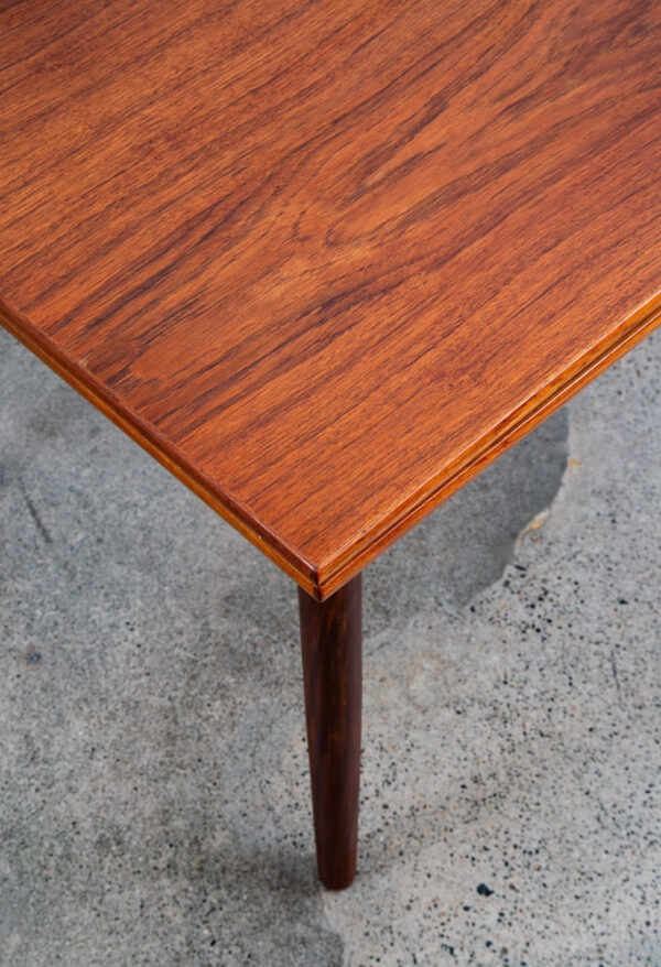 Mid Century Danish Modern Dining Table Teak Extension 2 Draw Leaf Denmark Mcm - Image 10