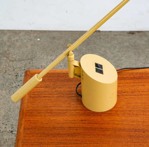 Mid Century Modern Table Lamp Robert Sonneman Kovacs Feather Light Tan Post Mcm - Image 9