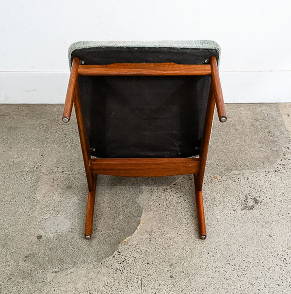 Mid Century Danish Modern Lounge Chair Folke Ohlsson Dux Sweden Cane Back Walnut - Image 7