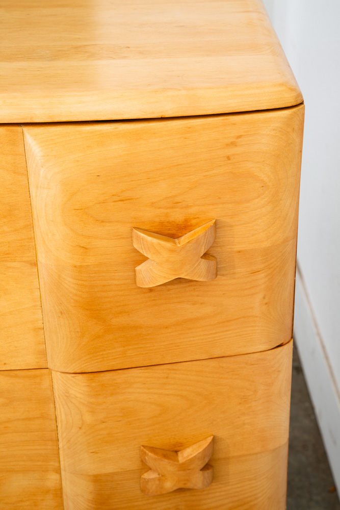 Mid Century Modern Highboy Dresser Maple 4 Drawer Heywood Wakefield Rio Vintage - Image 8