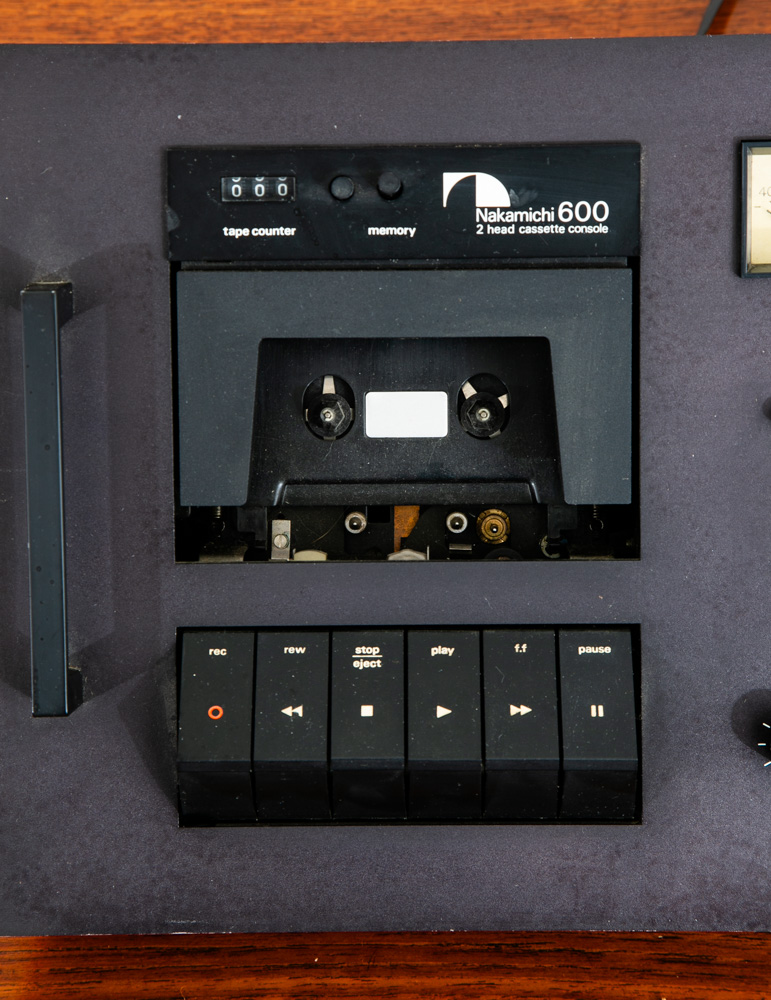 Vintage Tape Player Nakamichi 600 2 Head Cassette Recorder Deck Console Black - Image 7