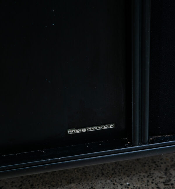 Mid Century Modern Stereo Console Record Player Magnavox Radio Black Vintage Mcm - Image 11