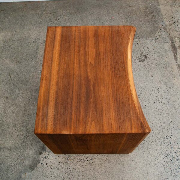 Mid Century Modern Nightstand End Side Table Walnut 2 Drawer Johnson Paul Frankl - Image 3