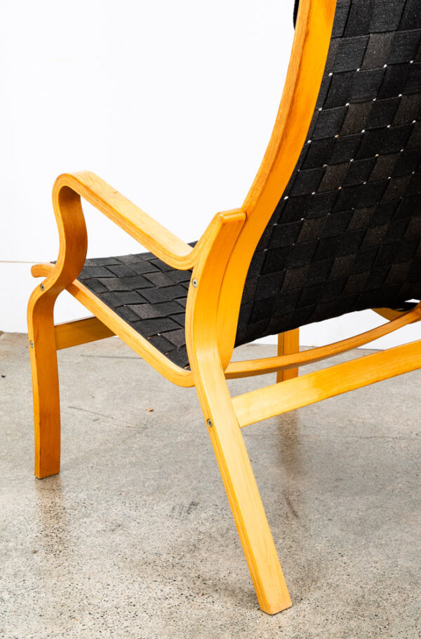 Mid Century Danish Modern Lounge Chair Set Armchair Black Finn Ostergaard Pair - Image 10