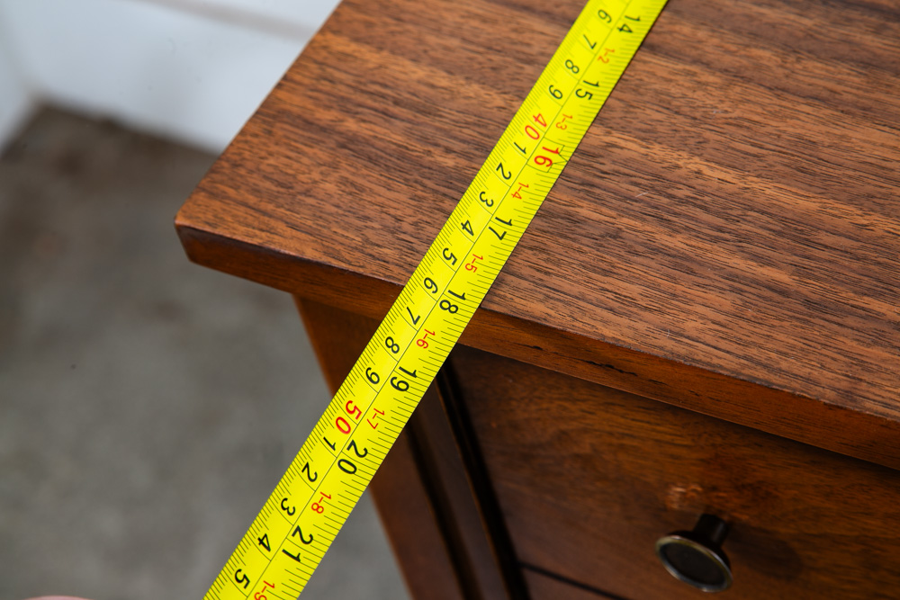 Mid Century Danish Modern Highboy Dresser Walnut 4 Drawer Danish Mcm Vintage 60s - Image 7