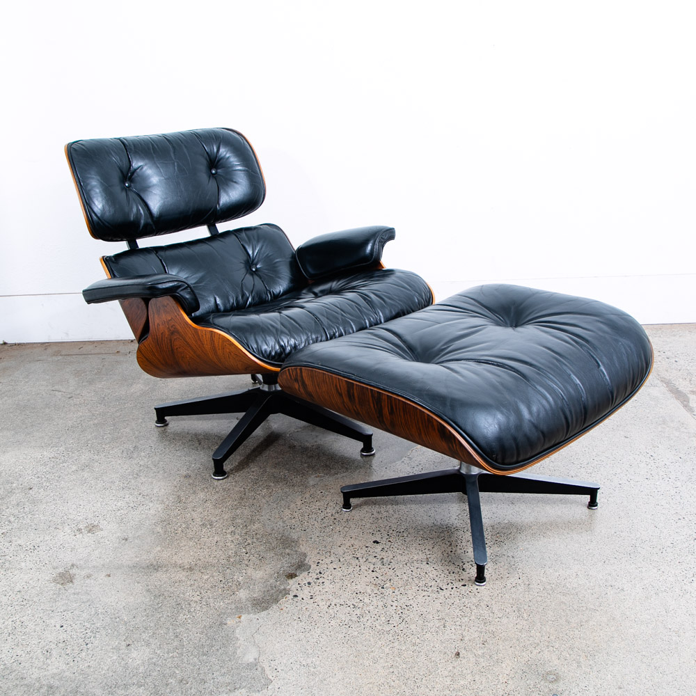 Mid Century Modern Lounge Chair Eames Herman Miller 670/671 Rosewood 1970s Mcm - Image 3