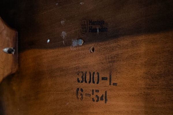 Mid Century Modern End Table Side Round Heritage Henredon Walnut Vintage Mcm - Image 10