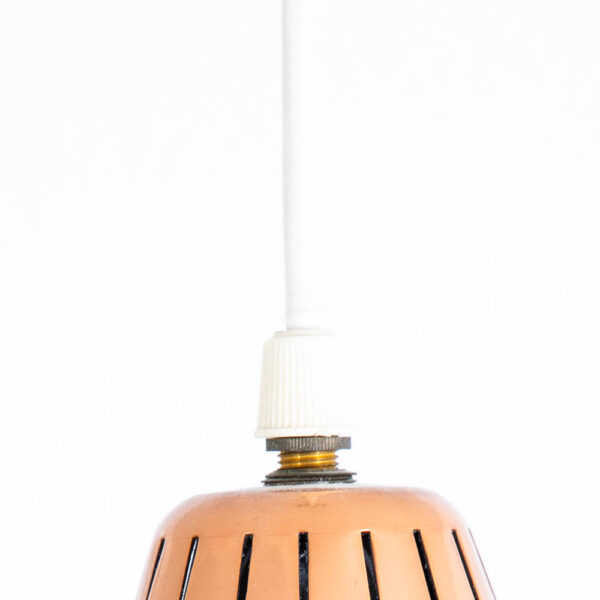 Mid Century Danish Modern Pendant Ceiling Lamp Light Copper Hanging Denmark Mcm - Image 7