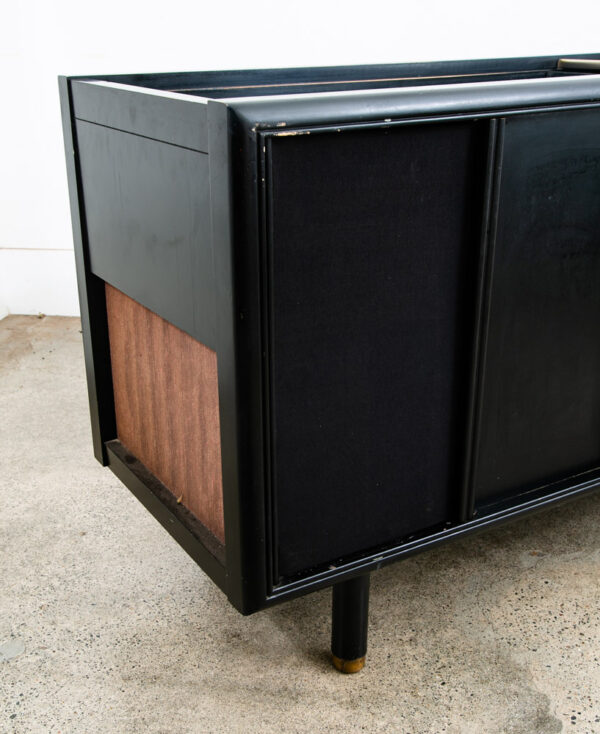 Mid Century Modern Stereo Console Record Player Magnavox Radio Black Vintage Mcm - Image 7