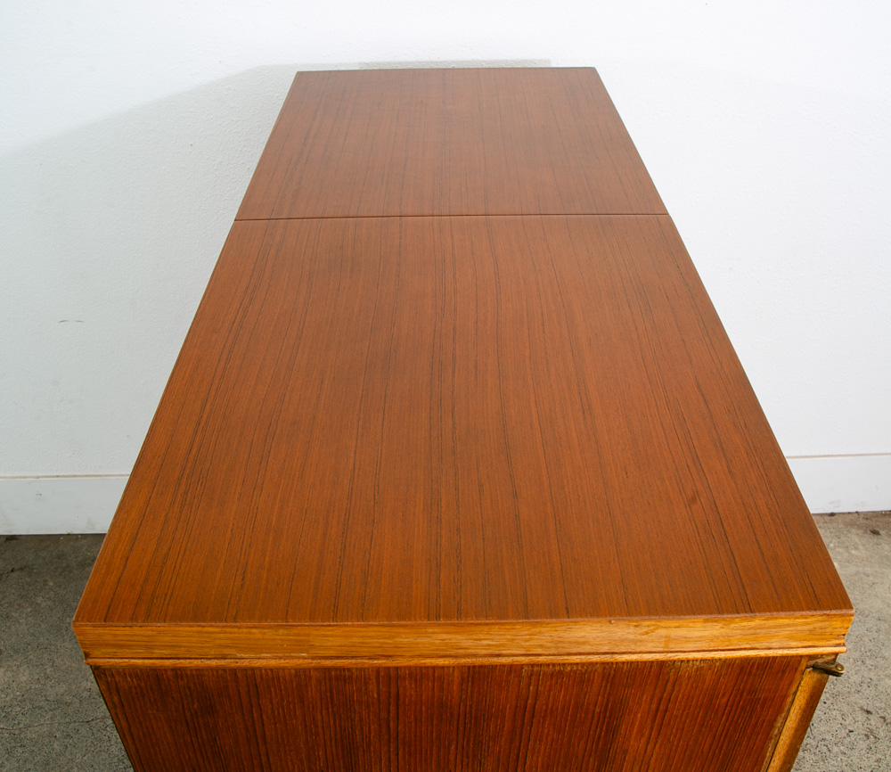 Mid Century Modern Credenza Audio Cabinet Vinyl Storage Teak Renzo Rutili Mcm - Image 8