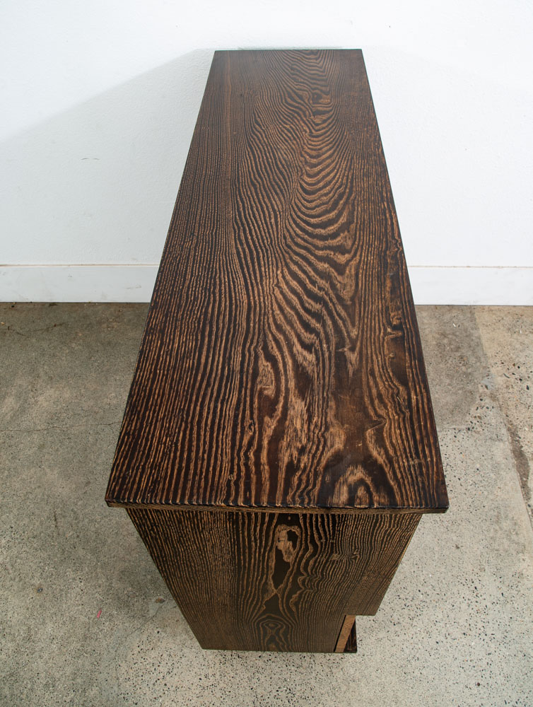 Vintage Cha Tansu Tea Cabinet Japanese Sliding Door Japan Custom Keyaki Wood - Image 5