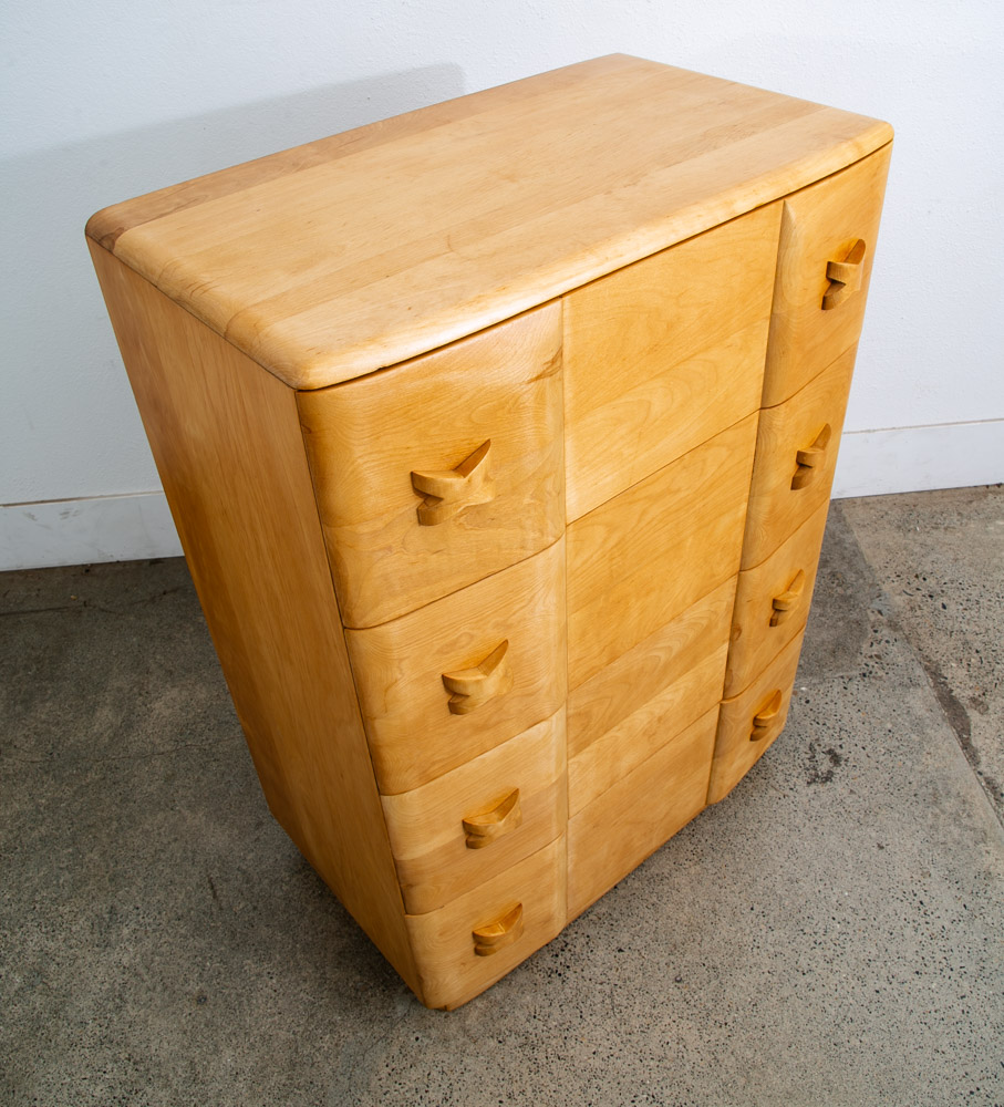 Mid Century Modern Highboy Dresser Maple 4 Drawer Heywood Wakefield Rio Vintage - Image 6