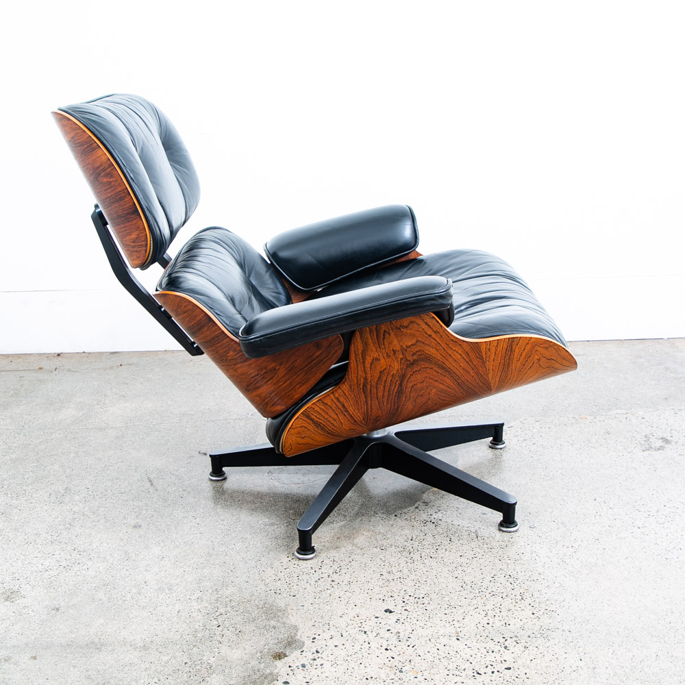 Mid Century Modern Lounge Chair Eames Herman Miller 670/671 Rosewood 1970s Mcm - Image 5
