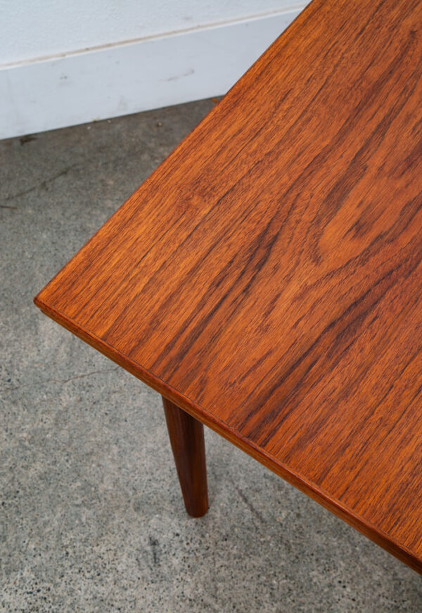 Mid Century Danish Modern Dining Table Teak Extension 2 Draw Leaf Denmark Mcm - Image 6