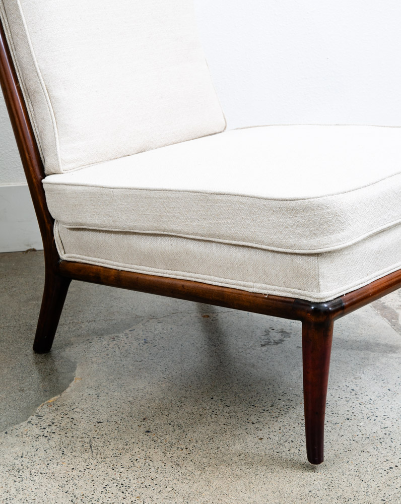 Mid Century Modern Lounge Chairs Slipper T.H. Robsjohn-Gibbings Widdicomb White - Image 8
