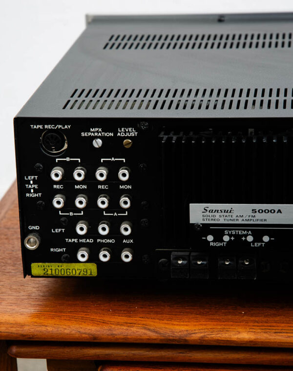 Vintage Sansui Reciever 5000A Solid State Black Case Stereo Tuner Amplifier Amp - Image 12