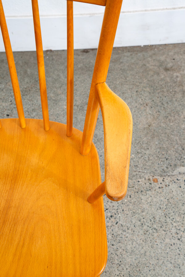 Mid Century Danish Modern Side Chair Armchair Wood FDB J42 Borge Mogensen Mcm - Image 7