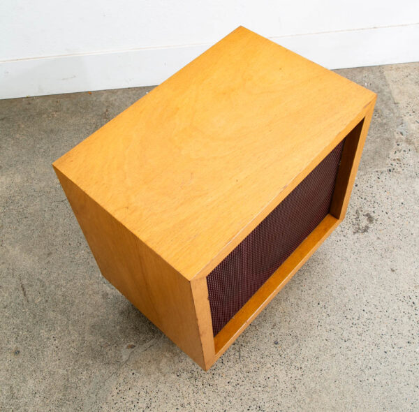 Mid Century Modern Speakers JBL Speaker D130 15" Woofer Blonde Wood Case 16 Ohm - Image 9