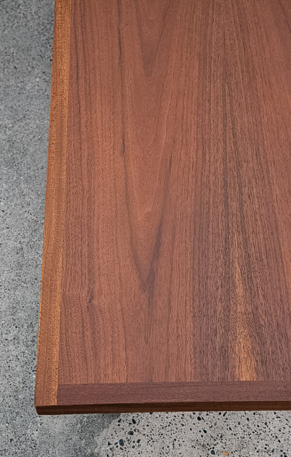 Mid Century Modern Coffee Table American Martinsville Walnut Surfboard Merton Gershun - Image 7