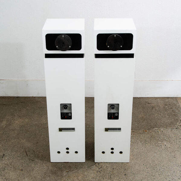 Mid Century Modern Speakers JBL Aquarius 4 IV White Speaker Set Hifi S109 Omni - Image 11