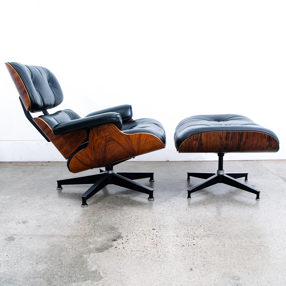 Mid Century Modern Lounge Chair Eames Herman Miller 670/671 Rosewood 1970s Mcm