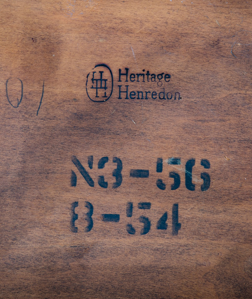 Mid Century Modern Nesting Tables Walnut Set 3 Heritage Henredon Vintage Three M - Image 6