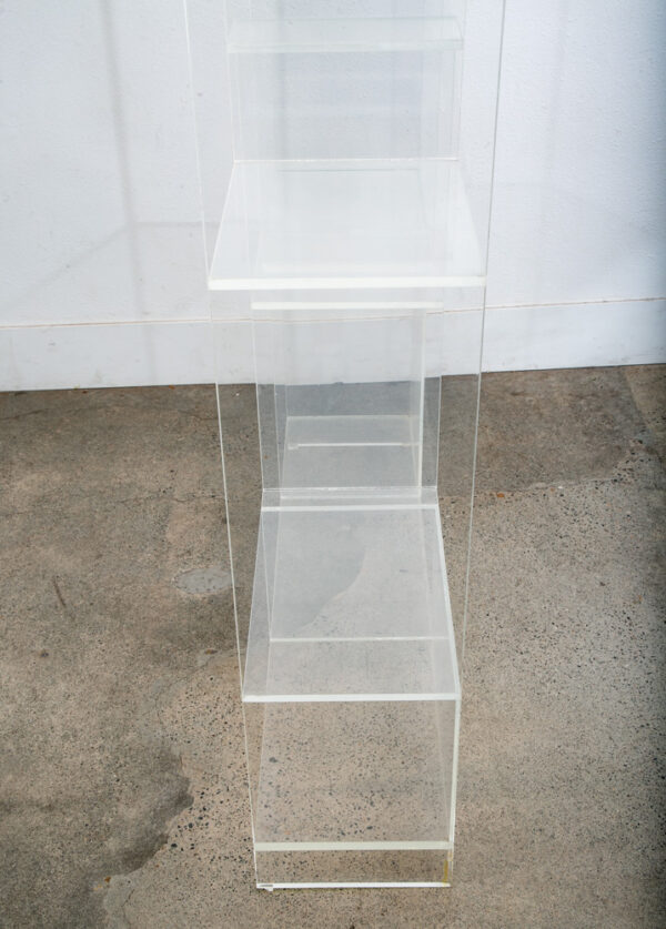 Mid Century Modern Lucite Acrylic Display Vintage Translucent Shelving 1970s Mcm - Image 10