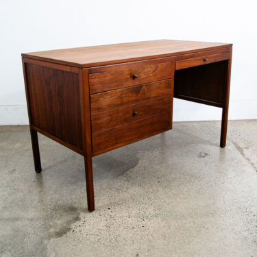 Mid Century Modern Desk Furniture Solid Walnut 3 Drawers Mcm Floating Vintage