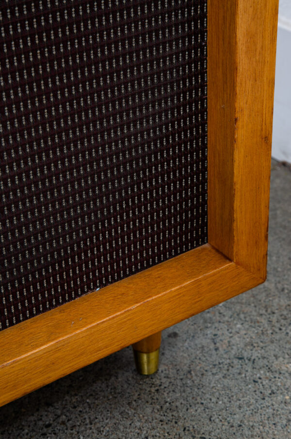 Mid Century Modern Speakers JBL Speaker D130 15" Woofer Blonde Wood Case 16 Ohm - Image 12