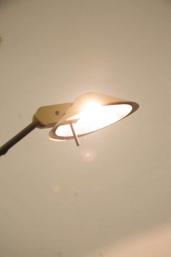 Mid Century Modern Table Lamp Robert Sonneman Kovacs Feather Light Tan Post Mcm - Image 4