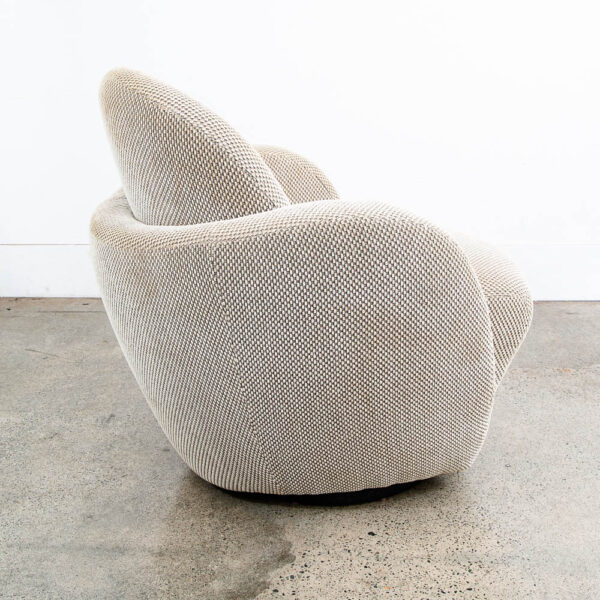 Modern Lounge Chairs Swivel Tan Larry Laslo Directional Vintage Mcm Contemporary - Image 7