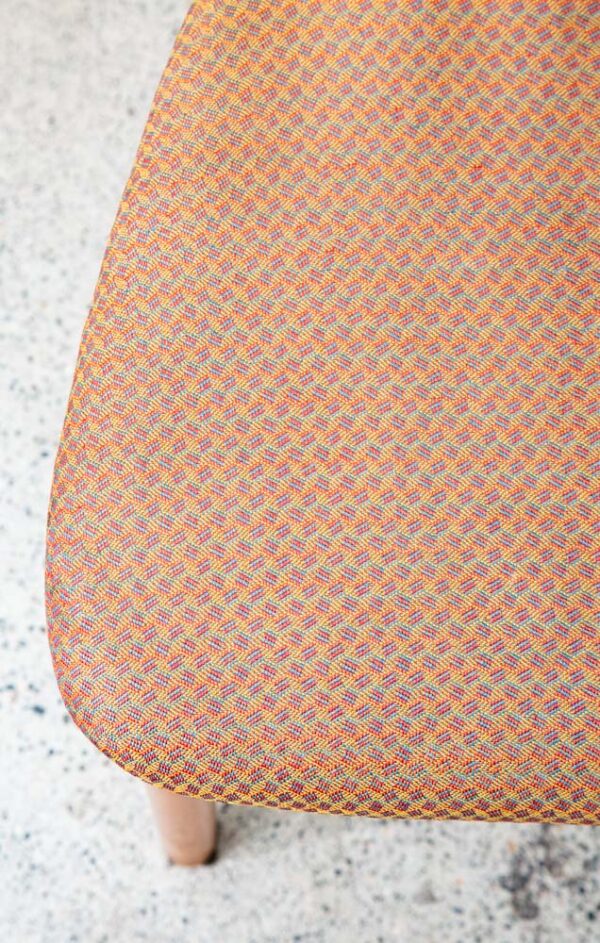 Mid Century Modern Dining Chairs Set 4 Highback Orange Rust Vintage Spindle Mcm - Image 9