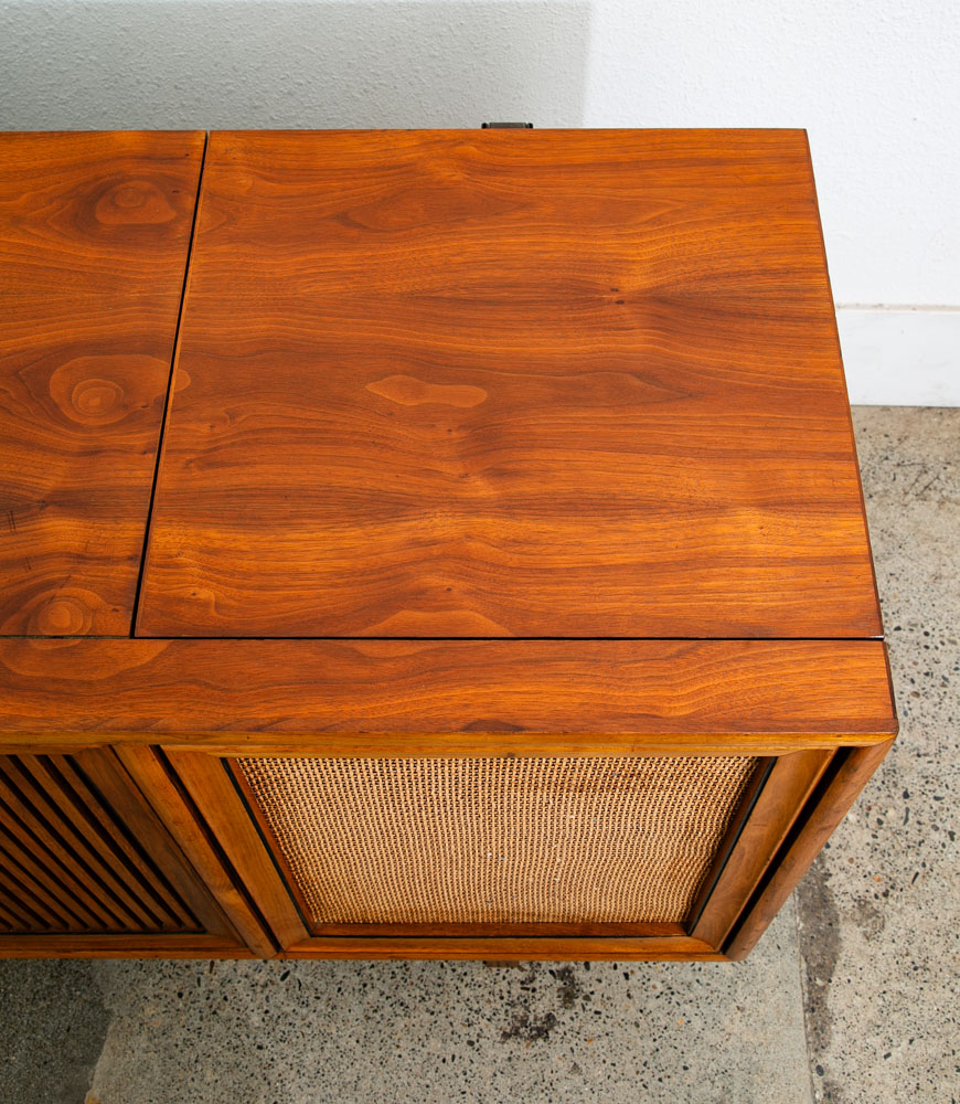 Mid Century Modern Stereo Console Drexel Declaration Radio Record Player Walnut - Image 11