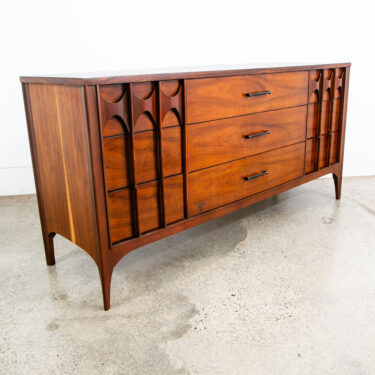 Mid Century Modern Dresser Credenza Kent Coffey 9 Drawer Perspecta Brasilia Wood