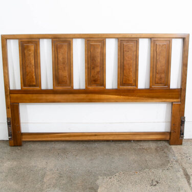 Mid Century Modern American Full Size Headboard Unagusta Design Light Walnut Mcm