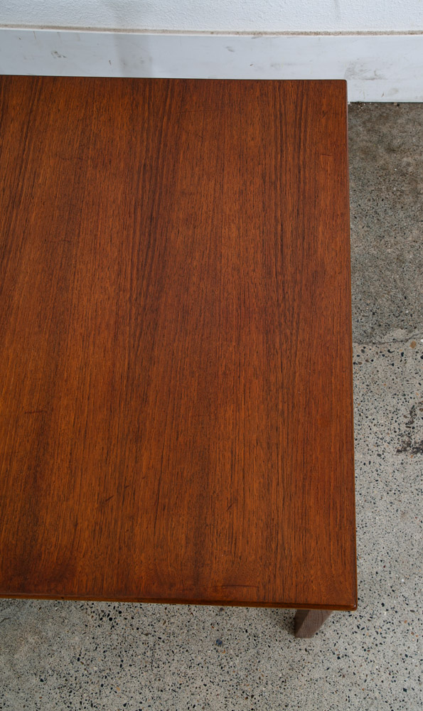 Mid Century Danish Modern Coffee Table Side Square Teak Denmark Coffee Vintage M - Image 9