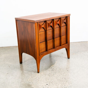 Mid Century Modern Nightstand Kent Coffey Perspecta 3 Drawers Vintage Danish 60s