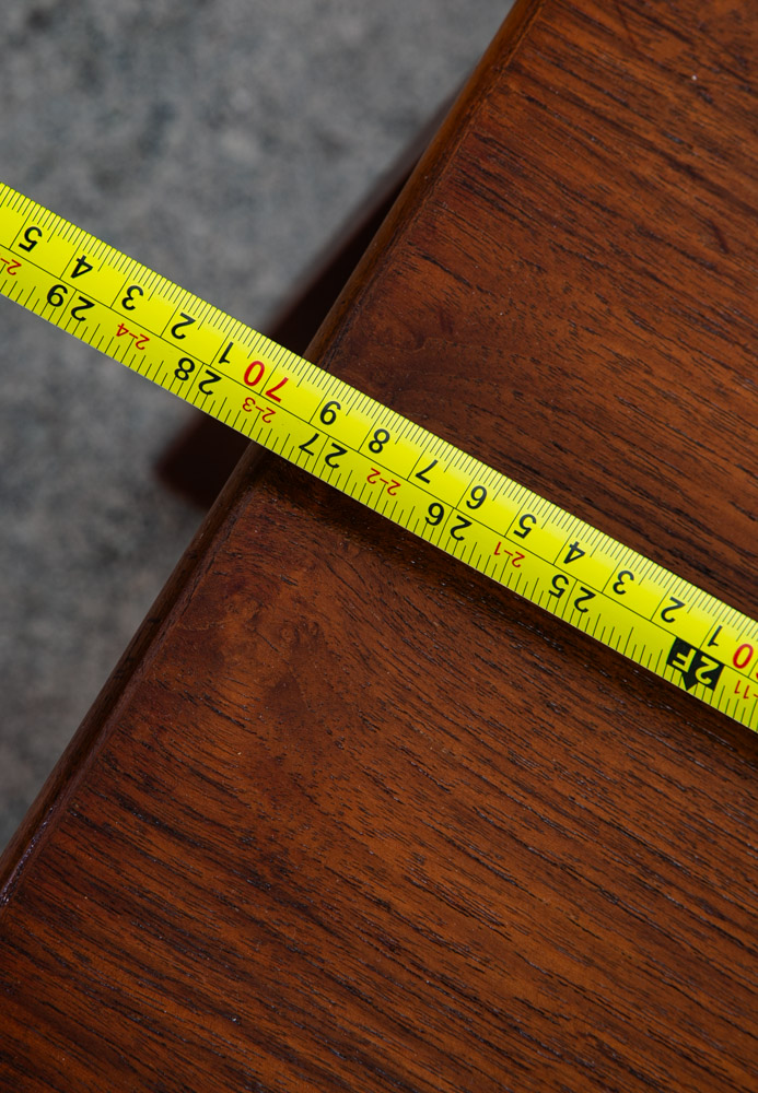 Mid Century Danish Modern Coffee Table Side Square Teak Denmark Coffee Vintage M - Image 6