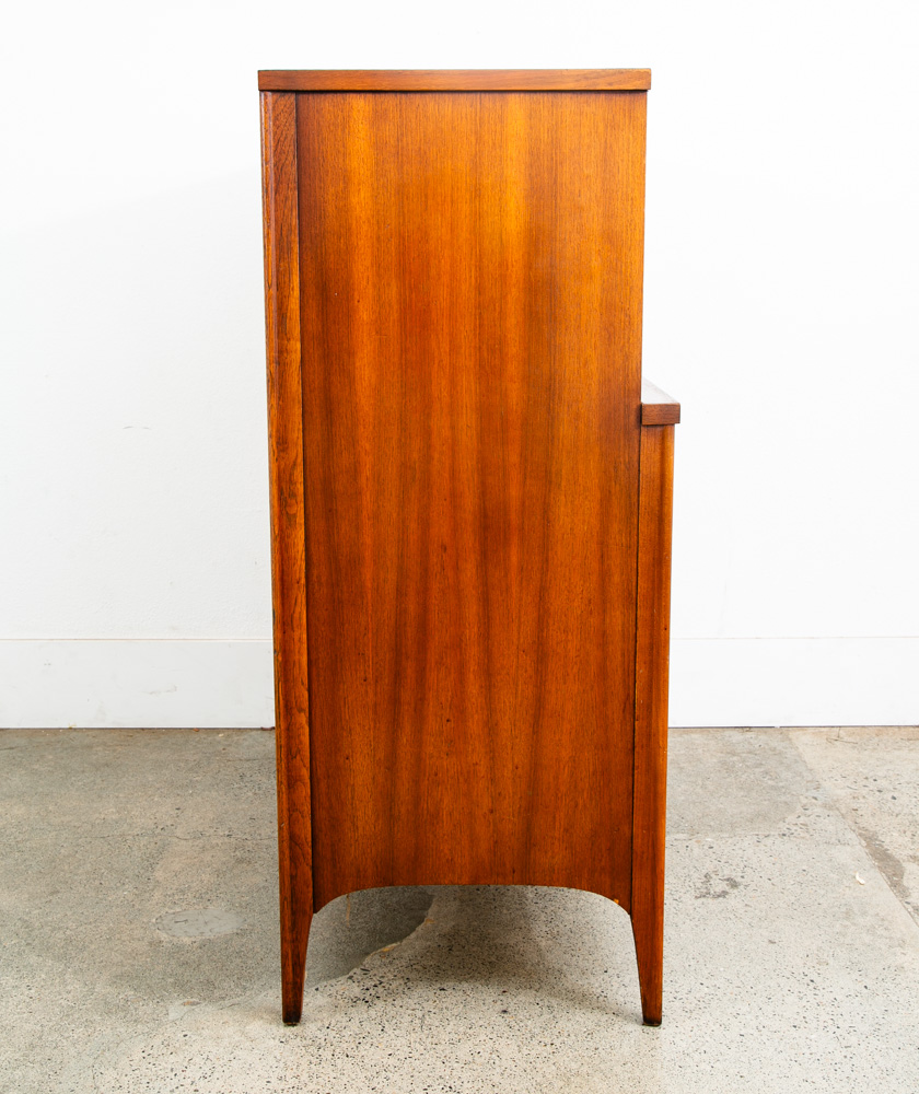 Mid Century Modern Dresser Highboy Kent Coffey 5 Drawer Perspecta Brasilia Wood - Image 3