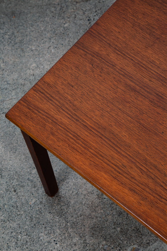 Mid Century Danish Modern Coffee Table Side Square Teak Denmark Coffee Vintage M - Image 10