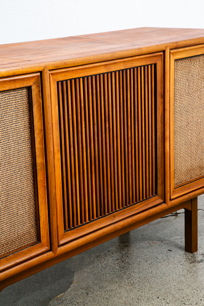 Mid Century Modern Stereo Console Drexel Declaration Radio Record Player Walnut - Image 10