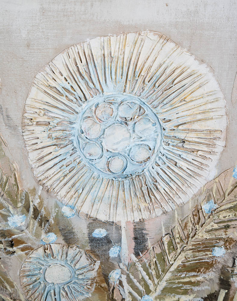 Mid Century Modern Painting Original Art Abstract Flowers Floral 1979 Signed Mcm - Image 11