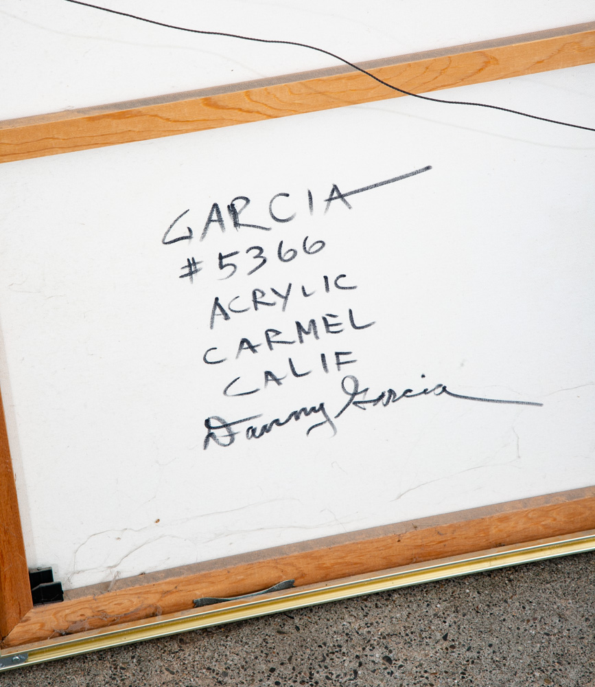 Mid Century Modern Painting Original Art Abstract Flowers Floral 48x36.5 Signed - Image 11