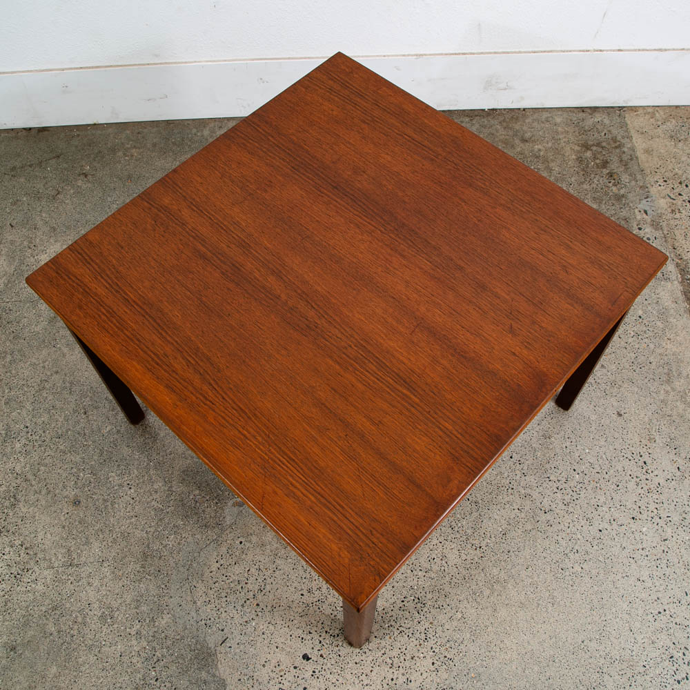 Mid Century Danish Modern Coffee Table Side Square Teak Denmark Coffee Vintage M - Image 8