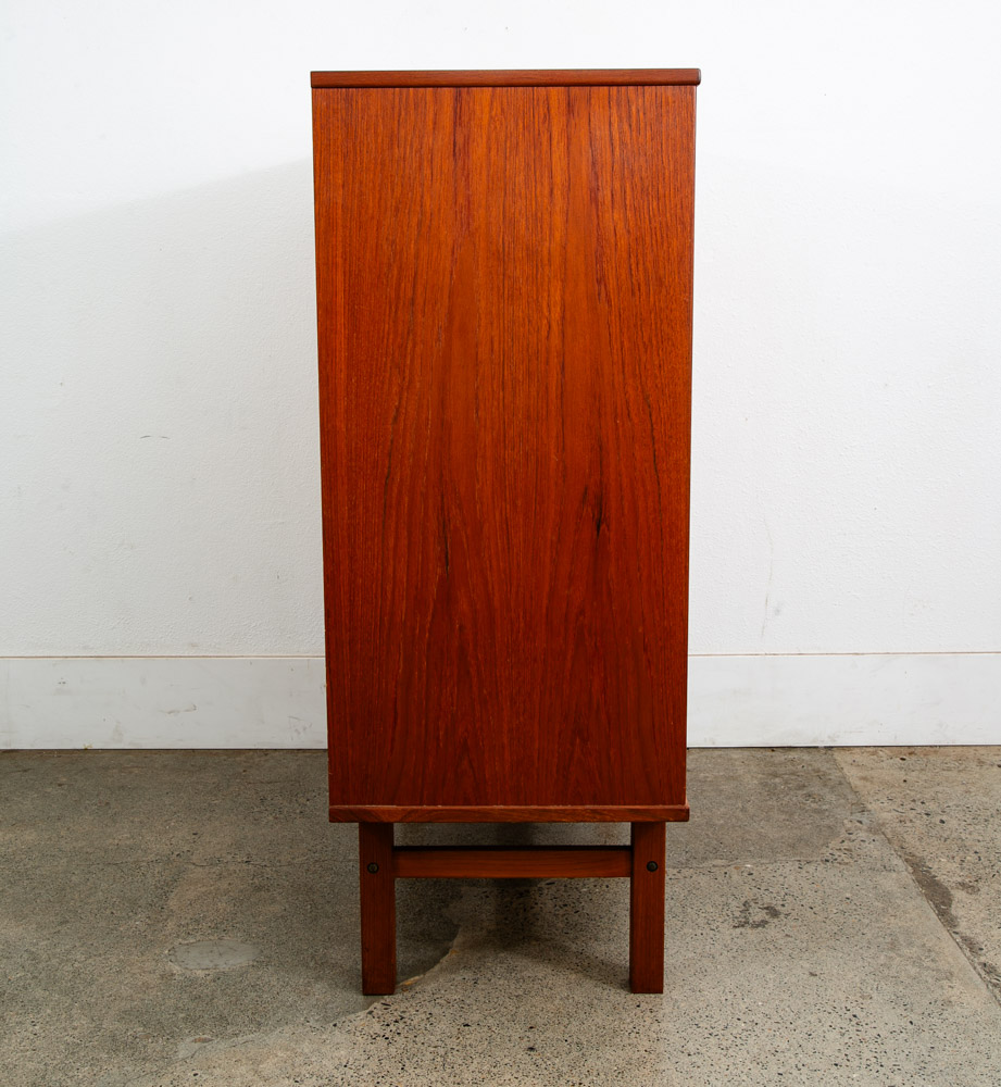 Mid Century Danish Modern Dresser Highboy 6 Drawer Teak Denmark Mobler Vintage - Image 3