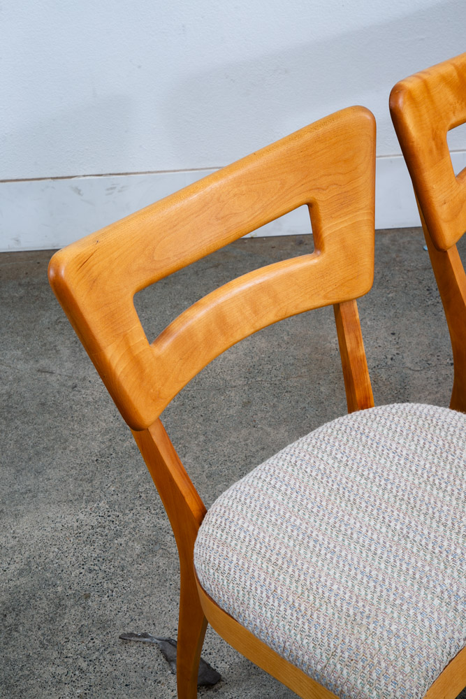 Mid Century Modern Dining Chairs Set 6 Heywood Wakefield Dog Bone Armchair Mcm - Image 9