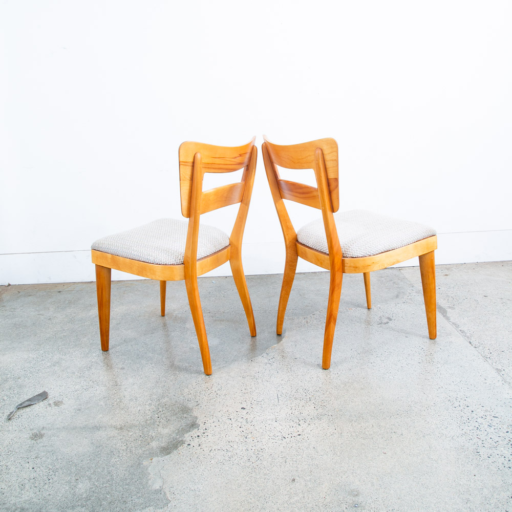 Mid Century Modern Dining Chairs Set 6 Heywood Wakefield Dog Bone Armchair Mcm - Image 8