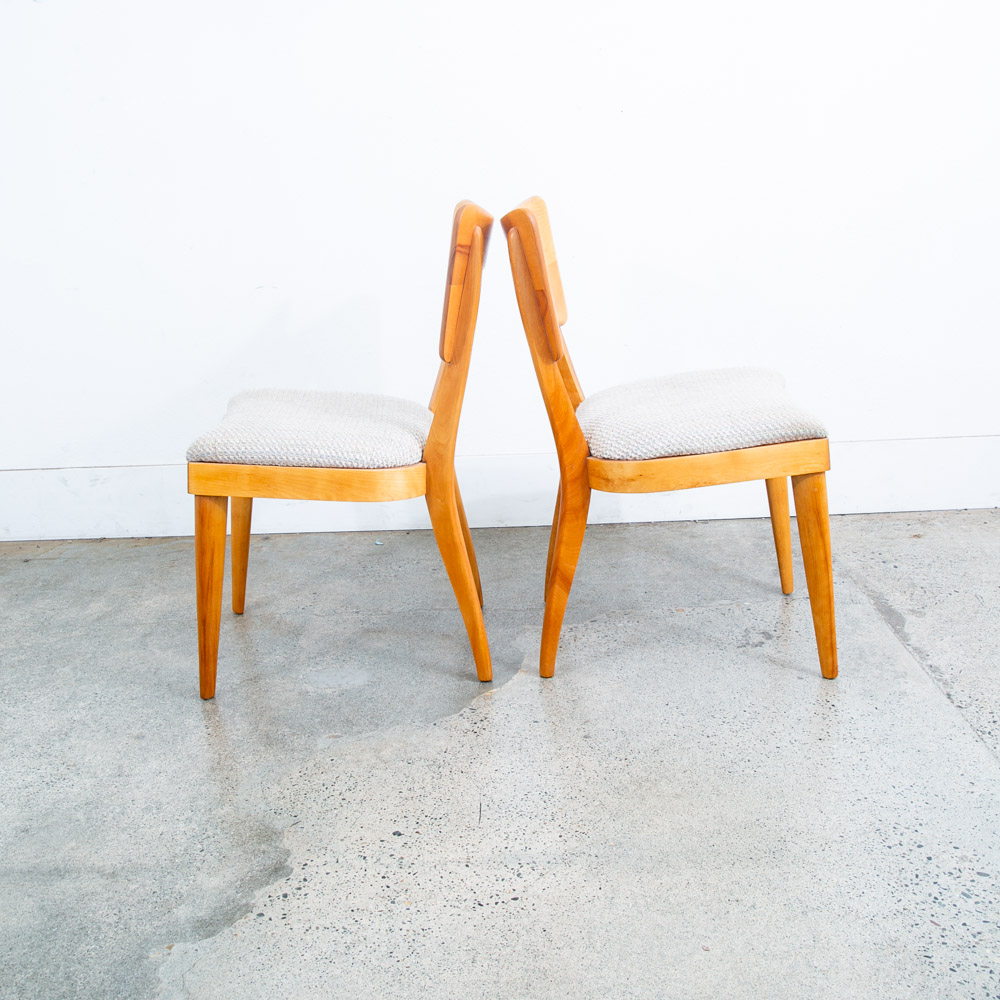 Mid Century Modern Dining Chairs Set 6 Heywood Wakefield Dog Bone Armchair Mcm - Image 7