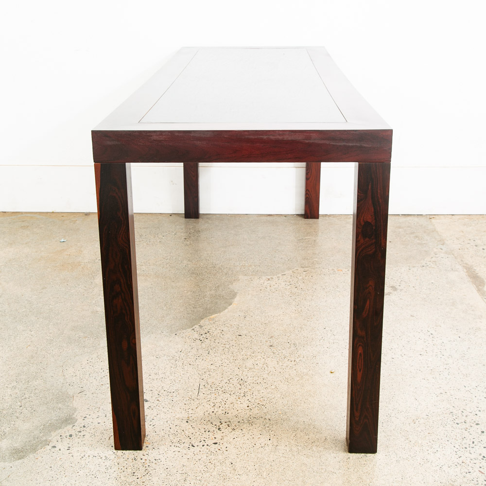 Mid Century Modern Console Table Rosewood Entryway Black Sofa Drawers Vintage - Image 12